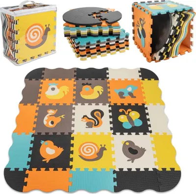 Obrázek produktu pro KIK KX5210 Pěnové puzzle 114 cm x 114 cm x 1 cm, 25 dílků