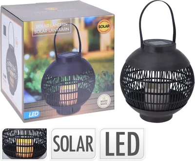 Obrázok produktu pre PROGARDEN Lucerna solárne s LED sviečkou 22 x 23 cm KO-CX2100090