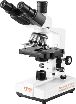 Obrázek produktu pro Složený trinokulární mikroskop 40X-5000X Dvouvrstvý mechanický stolek