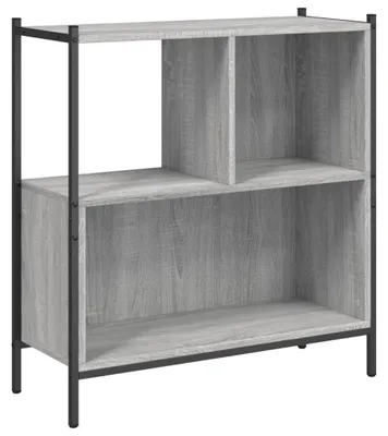 Produktbild von Bücherregal aus Holz, 72 x 28 x 77,5 cm, in Grau
