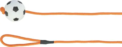 Produktbild von TRIXIE Fußball am Seil, Hund, Kugellager, Schwarz, Rot, Weiß, Schaum, 6 cm, 1000 mm