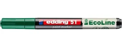 Lakový popisovač, 1–2 mm, EDDING „51“, zelený