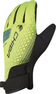 Produktbild von CHIBA BioXCell Warm Winter - wasserdichte Winter-Radhandschuhe, neongelb, S