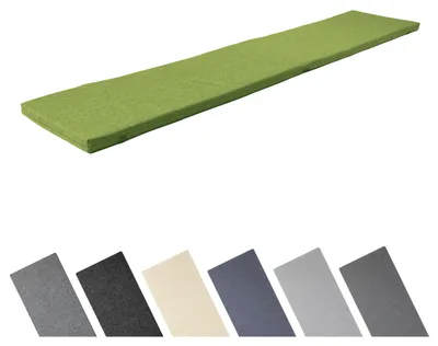 Produktbild von Garronda Bankauflage 180x40 cm ca. 4 cm dick Sitzkissen Outdoor für Gartenbank und Hollywoodschaukel Polster Auflage für Sitzbank wasserabweisend UV-beständig mit Bändern GD-0220 Grün
