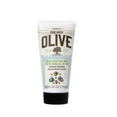 Produktbild von Korres Care OLIVE SEA SALT Handcreme, Creme, Frauen, Jeder Hauttyp, Feuchtigkeitsspendend, Feuchtigkeitsspendend, 75 ml, 75 g