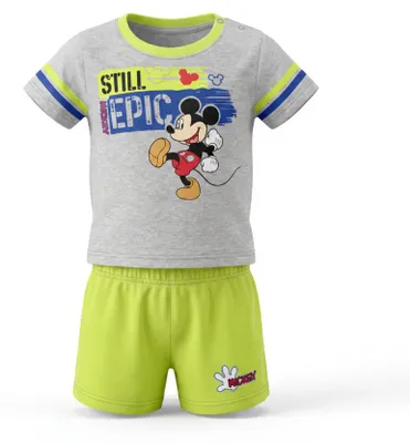 Produktbild von Disney Mickey Maus Baby 2tlg.Set Kleinkind T-Shirt plus Shorts Gr. 68 - 68, Grau