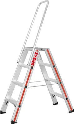 Zdjęcie produktu dla Drabina schodkowa Hymer z uchwytem, 2 x 12 stopni