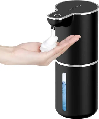 Produktbild von Automatischer Seifenspender mit Sensor, 350ml Wandmontage, USB-Aufladung, IPX5, Schaumspender für Bad & Küche, kontaktlos & hygienisch