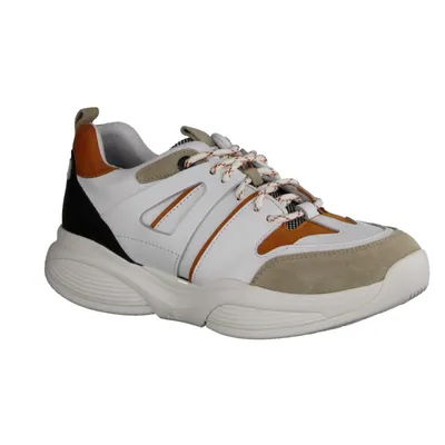 Produktbild von Xsensible SWX18 Damen Halbschuhe Abrollschuh Sand Combi Leder, Stretchleder - Damenschuhe Bequeme Schnürschuhe, Weiß, leder