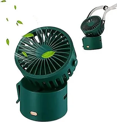 Obrázek produktu pro Mini USB ventilátor, nabíjecí přes USB s 3 rychlostními stupni, přenosný ventilátor, vhodný pro domácnost, kancelář a cestování (ZELENÝ)