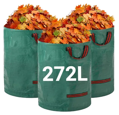 Produktbild von Velway Gartensack 3x272L Gartenabfallsack Laubsack Stabil Selbststehend