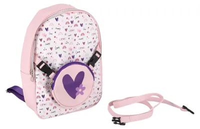Produktbild von Rucksack 2 in 1 mehrfarbige Kindertasche mit Umhängetasche Blumenmuster