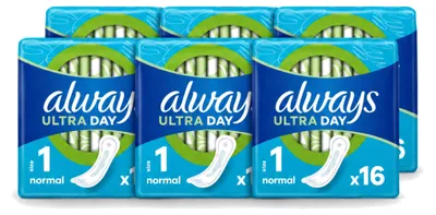 Produktbild von 6 x Always Ultra Normal Damenbinden - Vorteilspackung - 6 Stücke
