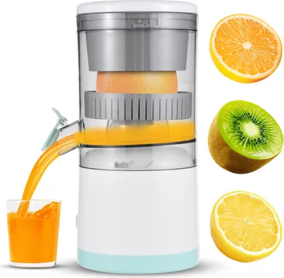 Obrázok produktu pre Elektrické citrusové odšťavovače s USB a čistiacou kefou Prenosný dobíjací mastičkový odšťavovač pomaranča a citróna pre pomaranč a grapefruit