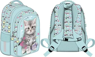 Produktbild von 4-Fächer-Rucksack 16"" BPL58 MY LITTLE FRIEND, MINT KITTY