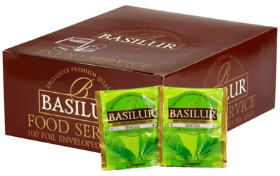 Zdjęcie produktu dla Herbata zielona Basilur Sencha koperty - 100 x 1,5 g