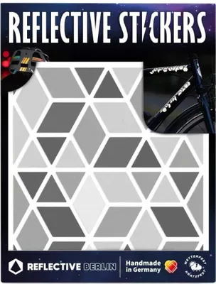 Produktbild von Reflective Berlin Shapes Diamonds Reflektierende Aufkleber Durchsichtig  Durchsichtig One Size