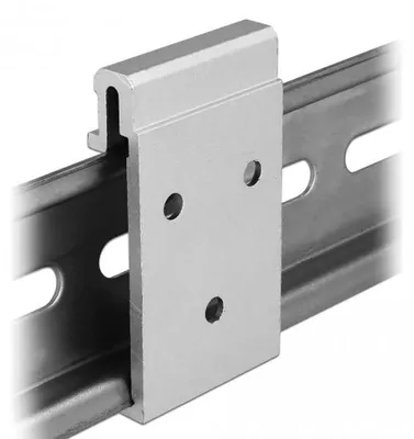 Image de DELOCK Aluminium Montageclip für Hutschiene 3 Befestigungen