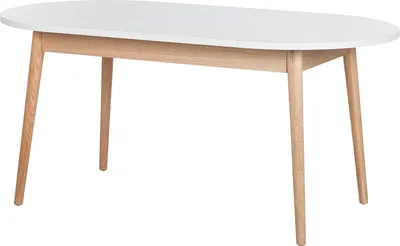 Produktbild von home24 Esstisch Oval - Eiche Teilmassiv