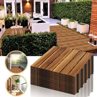 Obrázok produktu pre Wolketon Terasová dlažba Akácia 3m², 30x30cm, Podlaha, Drenáž, Záhradná dlažba
