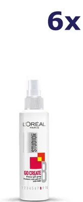 Produktbild von 6x L'Oréal Paris Studio Line Go Create - Extra Sterke Fixatie Spray 150ML