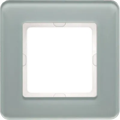 Produktbild von Berker Q.7 Rahmen 1fach 10116079 Glas polarweiß