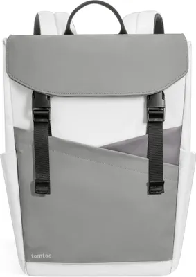Image de Sac à dos TomToc pour ordinateur portable, léger et imperméable, avec rabats Tephra de 16 pouces