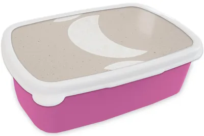 Produktbild von KitchenYeah® Lunchbox Brotzeit Brotdose 17x11 cm Mond - Pastell - Text - Zitate Kinder Brotzeitdose - Lunchpaket - Brotkasten  - Sandwich Box