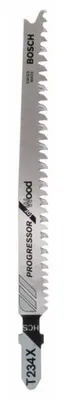 Zdjęcie produktu dla Bosch 2 609 256 727, Ostrze wyrzynarki, Drewno, Stal wysokowęglowa (HCS), Czarny, Szary, Stal nierdzewna, 9,3 cm, 8 - 13