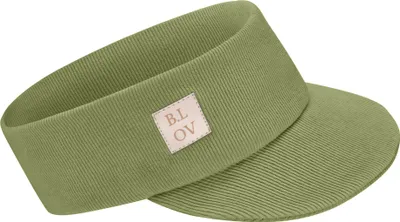 Produktbild von Bubalove | Kinder Stirnband mit Schirm | Oliv | 52-56 cm, Baseball Cap | Stirnbander | Kappe, handgenähtes Baumwollstirnband