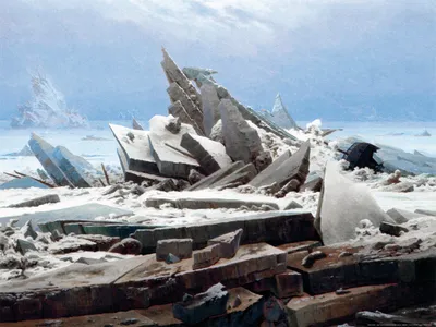 Produktbild von Caspar David Friedrich Kunstdruck Bild - Das Eismeer, 1823 (60 x 80 cm)