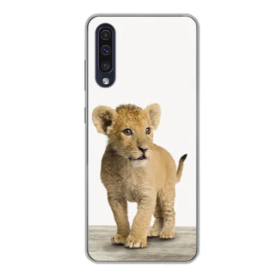 Produktbild von MuchoWow® Handyhülle Schutzhülle Hülle für Samsung Galaxy A50 Löwe - Junge - Kinder - Jungen - Tiere - Mädchen Silikon Softcase Handy Hülle - Mobiltelefonhülle