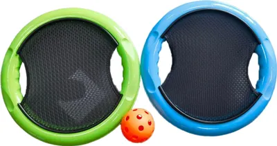 Produktbild von Tamburello-Spiel 3er-Set, ABS, 30 cm Durchmesser, 7 cm Ball, für Multisport, Erwachsene & Kinder