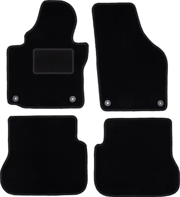 Produktbild von Schwarze Velours-Fußmatten für: Volkswagen Caddy 2K Minivan (2004-2010)