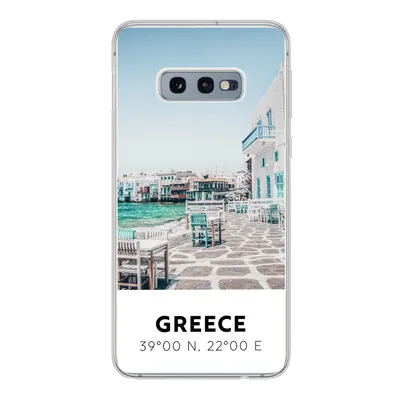 Produktbild von MuchoWow® Handyhülle Schutzhülle Hülle für Samsung Galaxy S10e Griechenland - Meer - Blau Silikon Softcase Handy Hülle - Handy