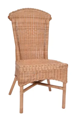 Produktbild von MiaMöbel Esszimmerstuhl 46x95x64 cm Landhausstil Rattan Honig