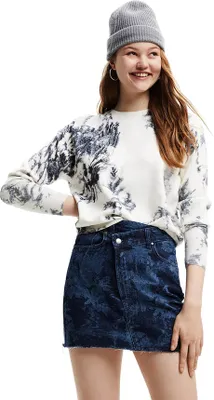 Produktbild von DESIGUAL Pullover Damen Viskose Weiß GR73258 - Größe: S