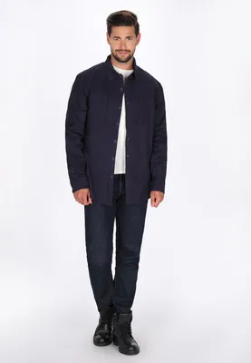 Image de Chemise pour hommes SAPORTA - marine, taille L