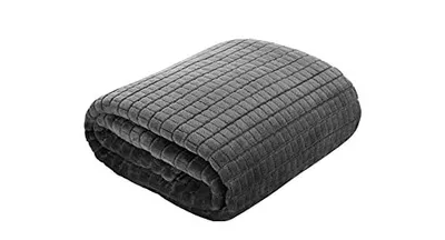 Produktbild von Tagesdecke 160x200 Sofadecke Bettdecke Mikrofaser Bett Wohndecke Grau Blau (Grau)