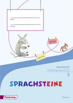 Image de SPRACHSTEINE Sprachbuch 3. Arbeitsheft. Schulausgangsschrift SAS. Bayern