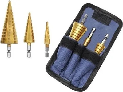 Obrázok produktu pre Bigstren 6661 Kužeľový vrták do plechu 3 kusy