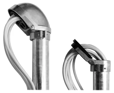 Produktbild von PremiumX SAT Mastkappe Aluminium für Dachsparrenhalter Mast 48-52mm Kabeleinführung