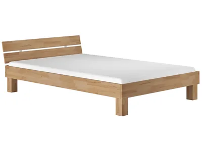 Produktbild von Futonbett Doppelbett mit Überlänge 140x220 Massivholzbett Buche Zubehör wählbar V-60.86-14-220Rollrost und Matratze inkl.