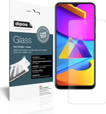 Produktbild von 2x Schutzfolie für Samsung Galaxy M10s matt - Anti-Shock 9H Folie dipos Glass Kunststoffglas