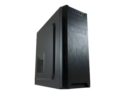 Produktbild von LC-Power 7040B, Midi Tower, PC, Schwarz, ATX, micro ATX, Mini-ITX, Metall, Kunststoff, 14,5 cm