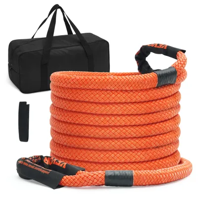 Produktbild von VEVOR 25 mm x 9 m Abschleppseil 17237 kg, Hochleistungs-Offroad-Abschleppgurt, Extrem belastbarer Bergegurt mit 30 % Elastizitätsenergie für Jeep Auto LKW ATV UTV SUV Traktor