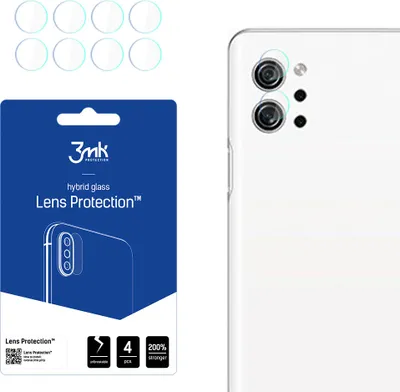 Produktbild von 3mk Hybridglas Lens Protection für LG Q92 5G Kamera Objektiv Kameralinse 0,16mm 6H (4 Stück)