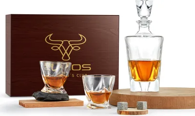 Obrázok produktu pre Súprava na whisky Echos | Poháre na whisky | 9-dielna súprava na whisky | 8 žulových kameňov + kliešte