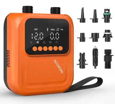 Image de Pompe électrique pour paddleboard, 12V - Pression maximale : 20 PSI - Débit : 360 L/min