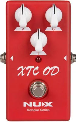 Produktbild von Famanu Effektpedal Overdrive - Rote Metallausführung, kompakt und robust